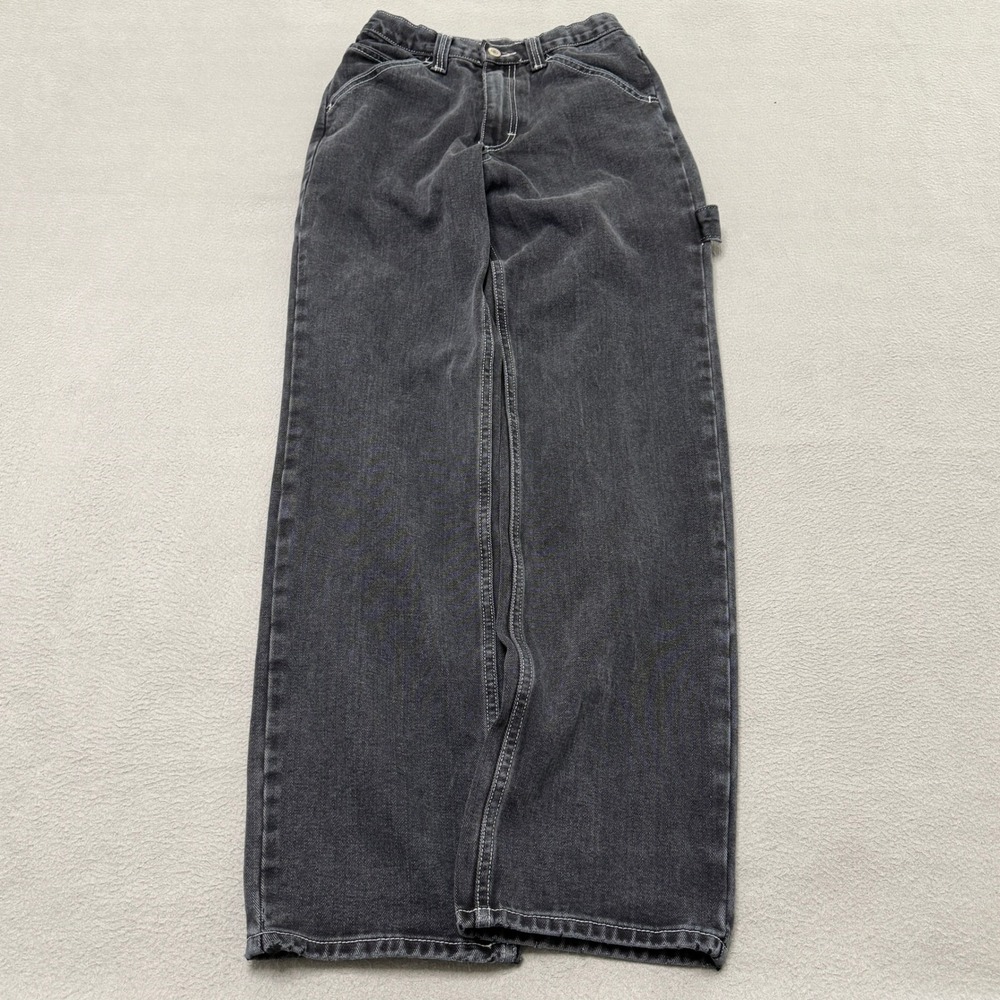 J Galt Carpenter Jeans Women S Faded Black Cotton Wide Leg High Rise 90s Grunge